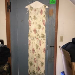 Maxi length floral dress